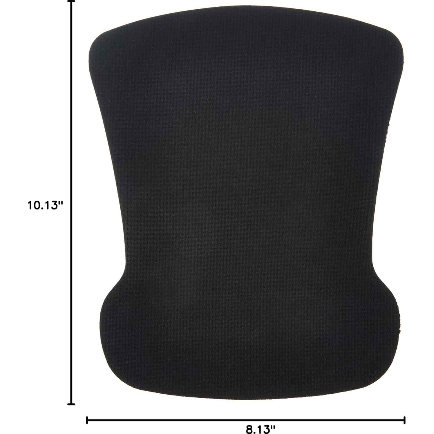 Almohadilla de ratón ergonómica Amazon Basics con gel negro