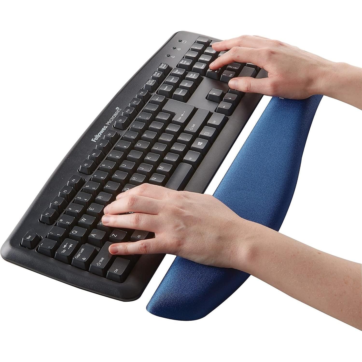 Reposamuñecas Ergonómico Fellowes PlushTouch FoamFusion Azul