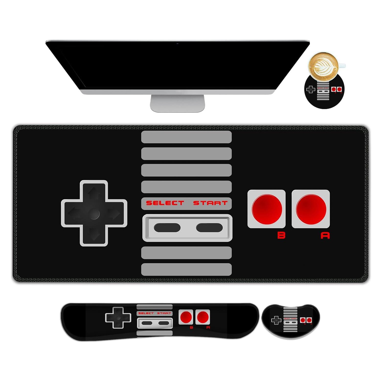 Alfombrilla de Juego Ergonomica ArtSo 4-en-1 Negra