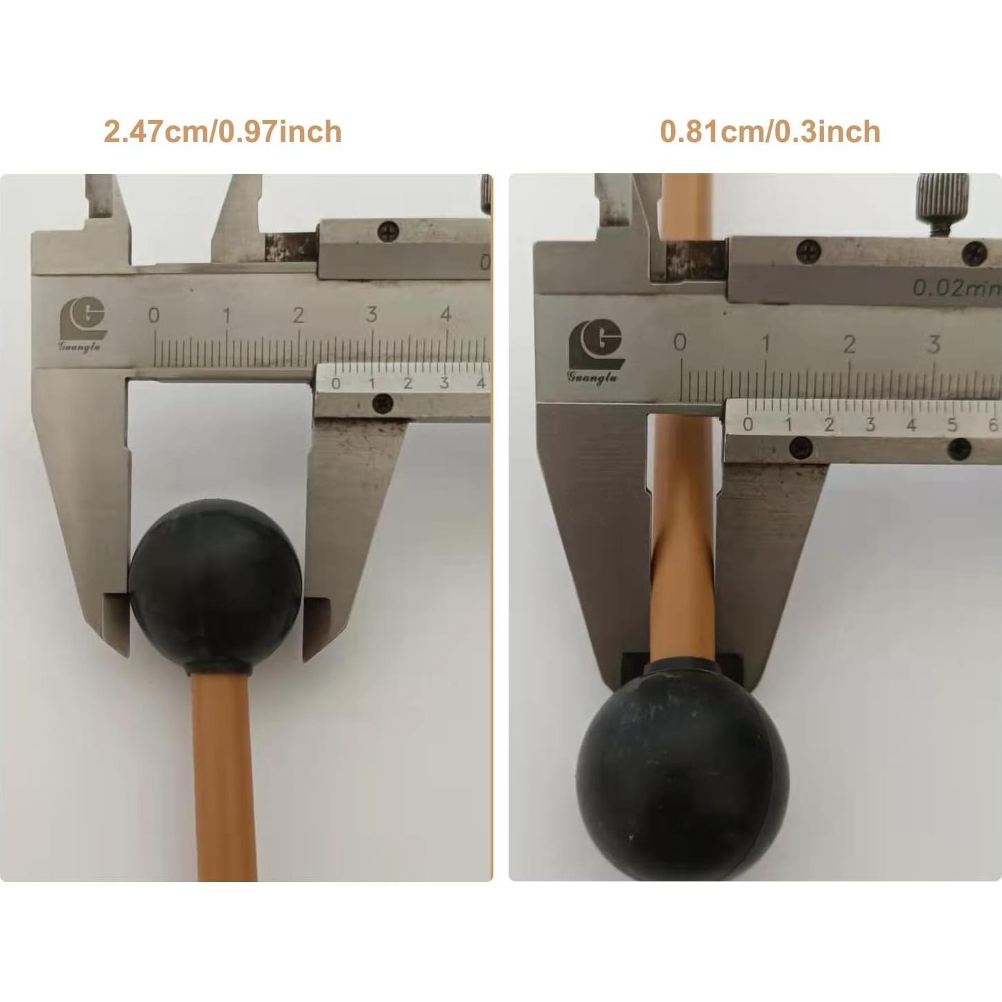 Mallets de Percusión de Goma 2 Pcs LAN-MC 20,32 cm