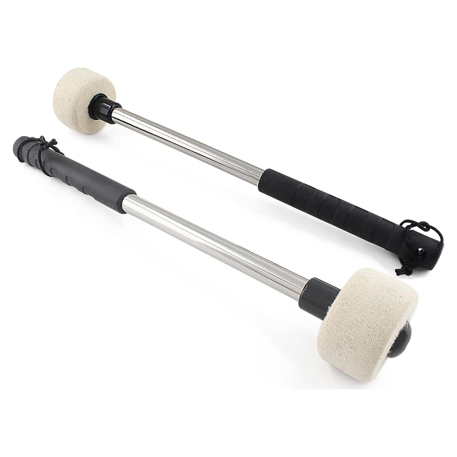 Mazos de Tambor de Bajo Kyu - 2 Piezas, 31 cm, Fieltro