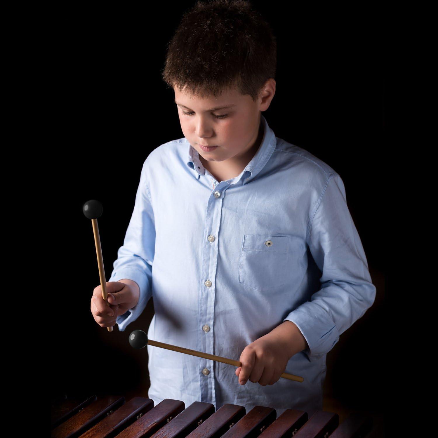 Mallets de Campana Shappy, 1 par, Mango de Madera 38 cm