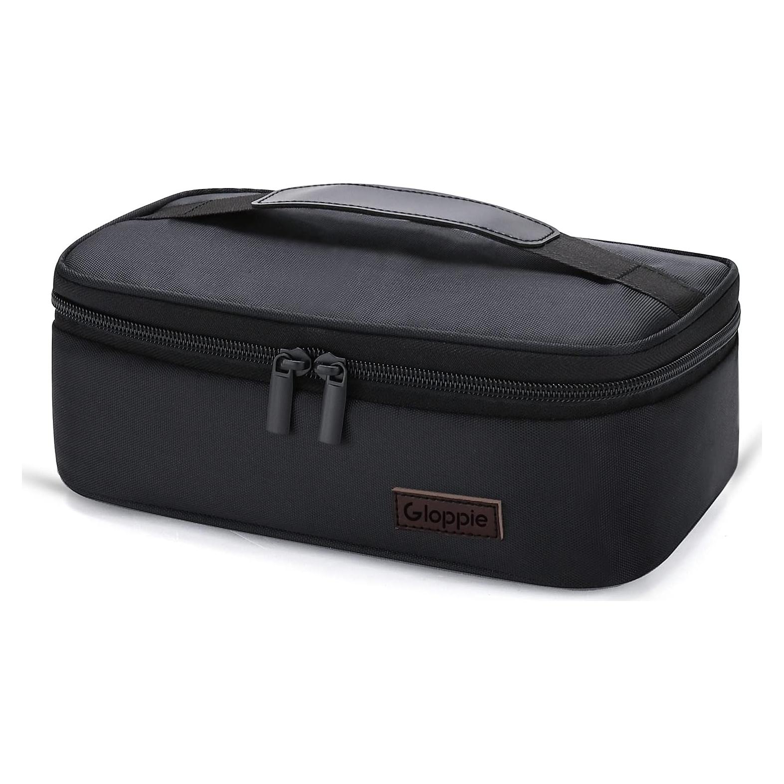 Bolsa de Almuerzo Aislada Gloppie Negra 3.5L Compacta