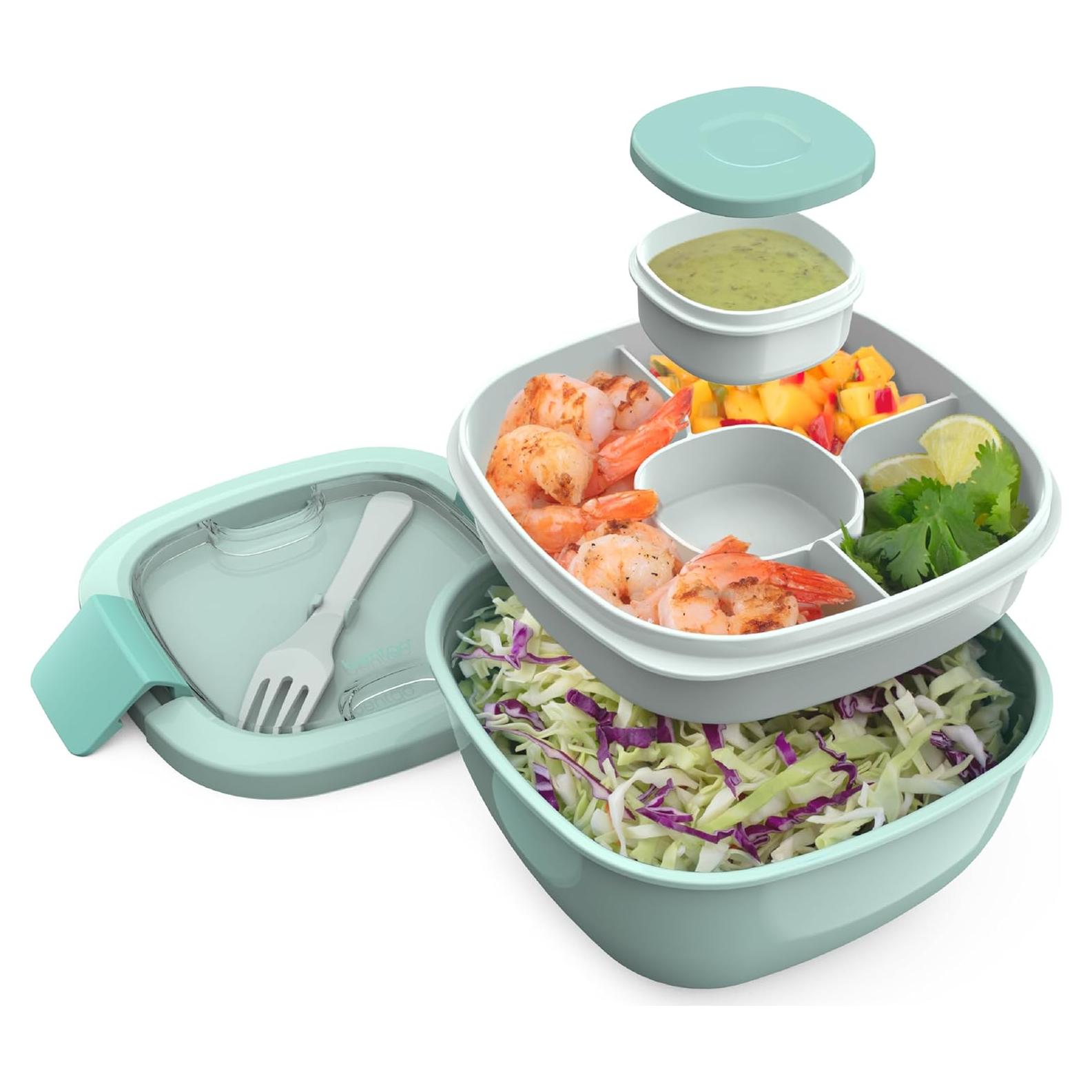 Contenedor de Ensalada Bentgo 1.5 kg Aqua Costera