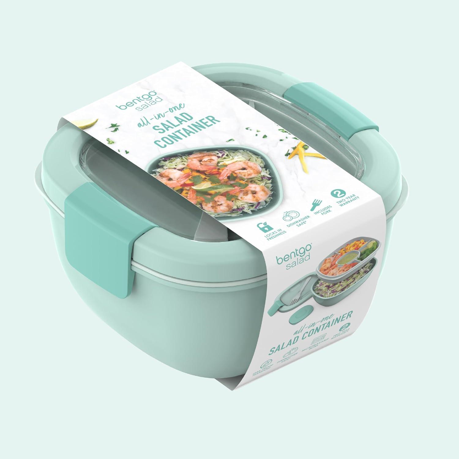 Contenedor de Ensalada Bentgo 1.5 kg Aqua Costera