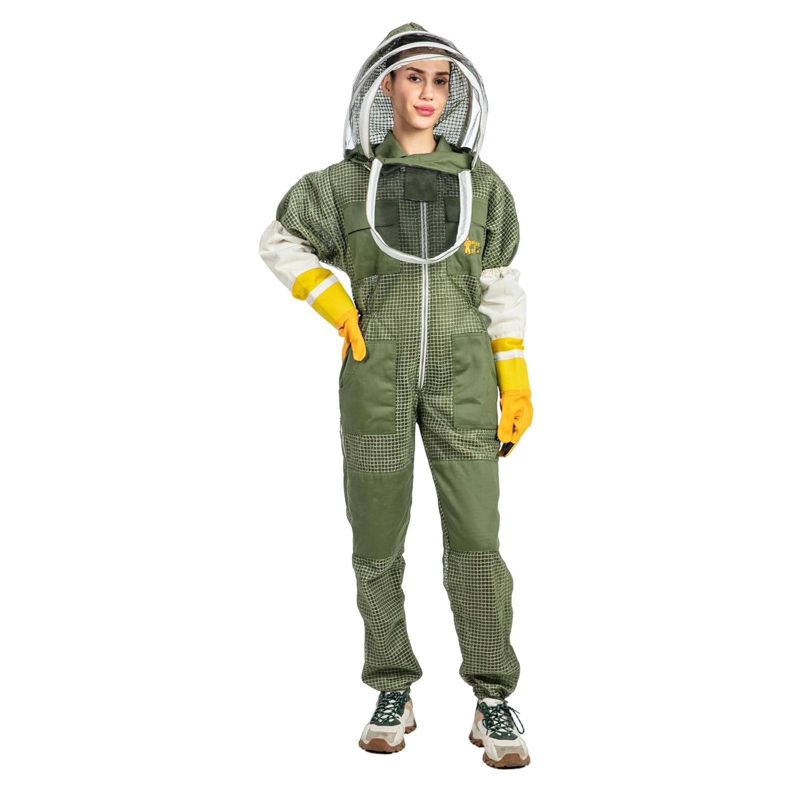 Traje de Apicultura Ventilado Massive Bee 4X Grande Verde Oliva