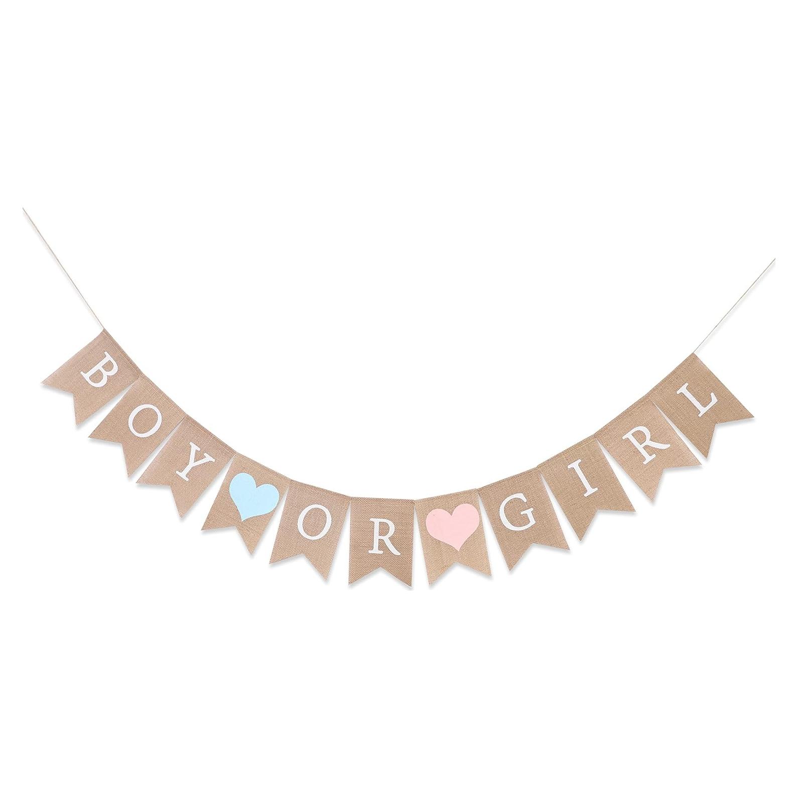 Banner de Arpillera WAWOO para Baby Shower 203 cm