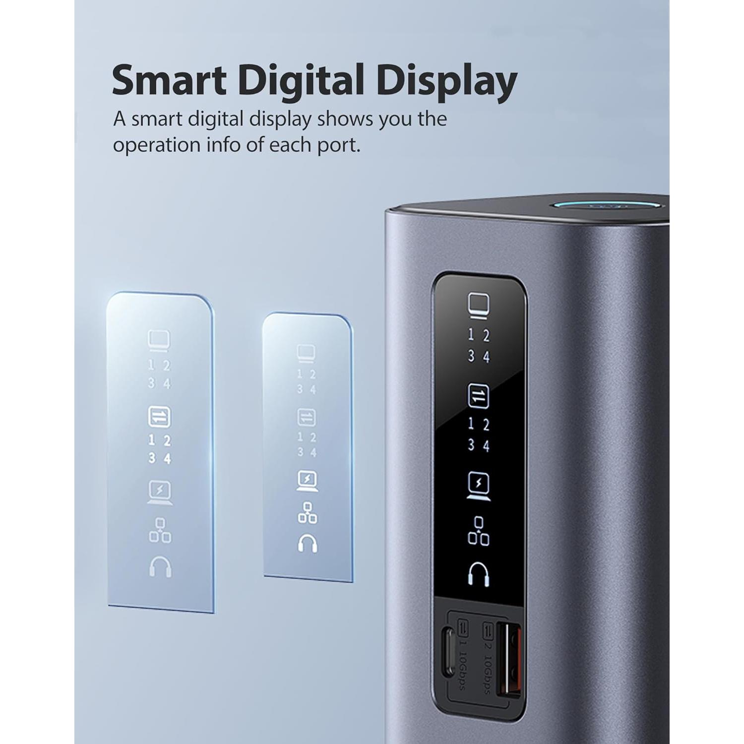 Baseus Estación de Acoplamiento 11 en 1 Triple Pantalla 4K