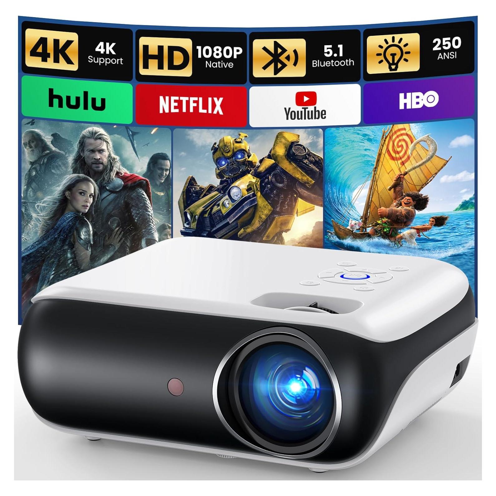 Proyector HAPPRUN H1 Full HD 1080P Bluetooth Portátil