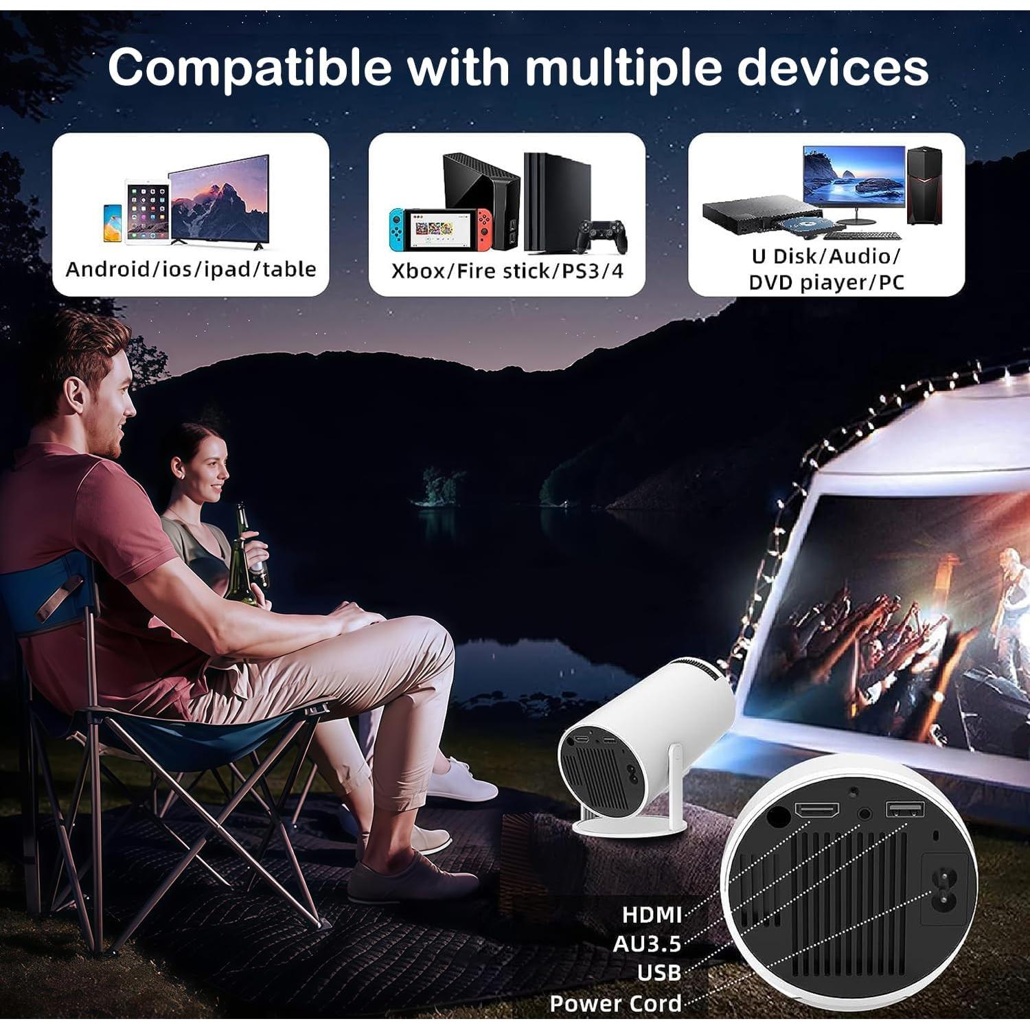 Mini Proyector Portátil WOOPKER HY300 PRO 4K 1080P WiFi6