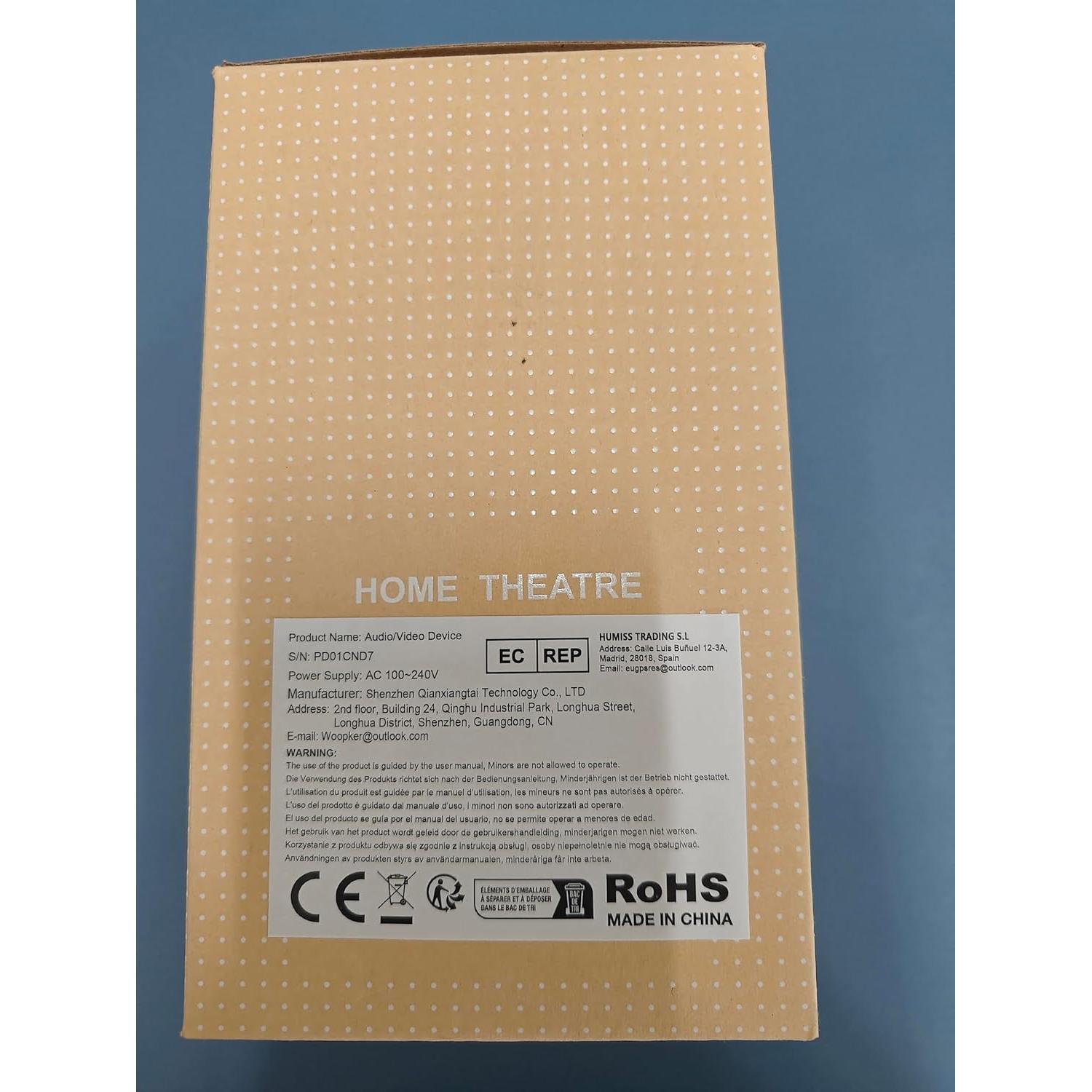 Mini Proyector Portátil WOOPKER HY300 PRO 4K 1080P WiFi6