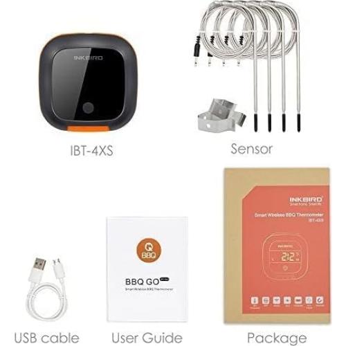 Termómetro Digital Inalámbrico Inkbird IBT-4XS 4 Probetas