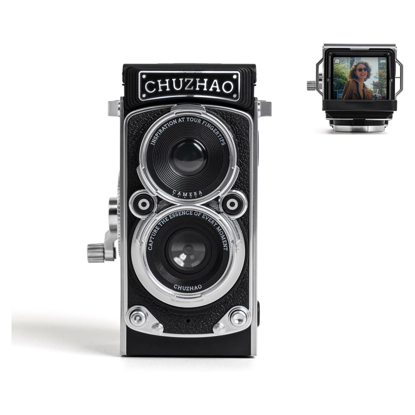 Cámara Digital Mini Retro TLR Chocapt 12MP 1080P FHD con SD 16GB
