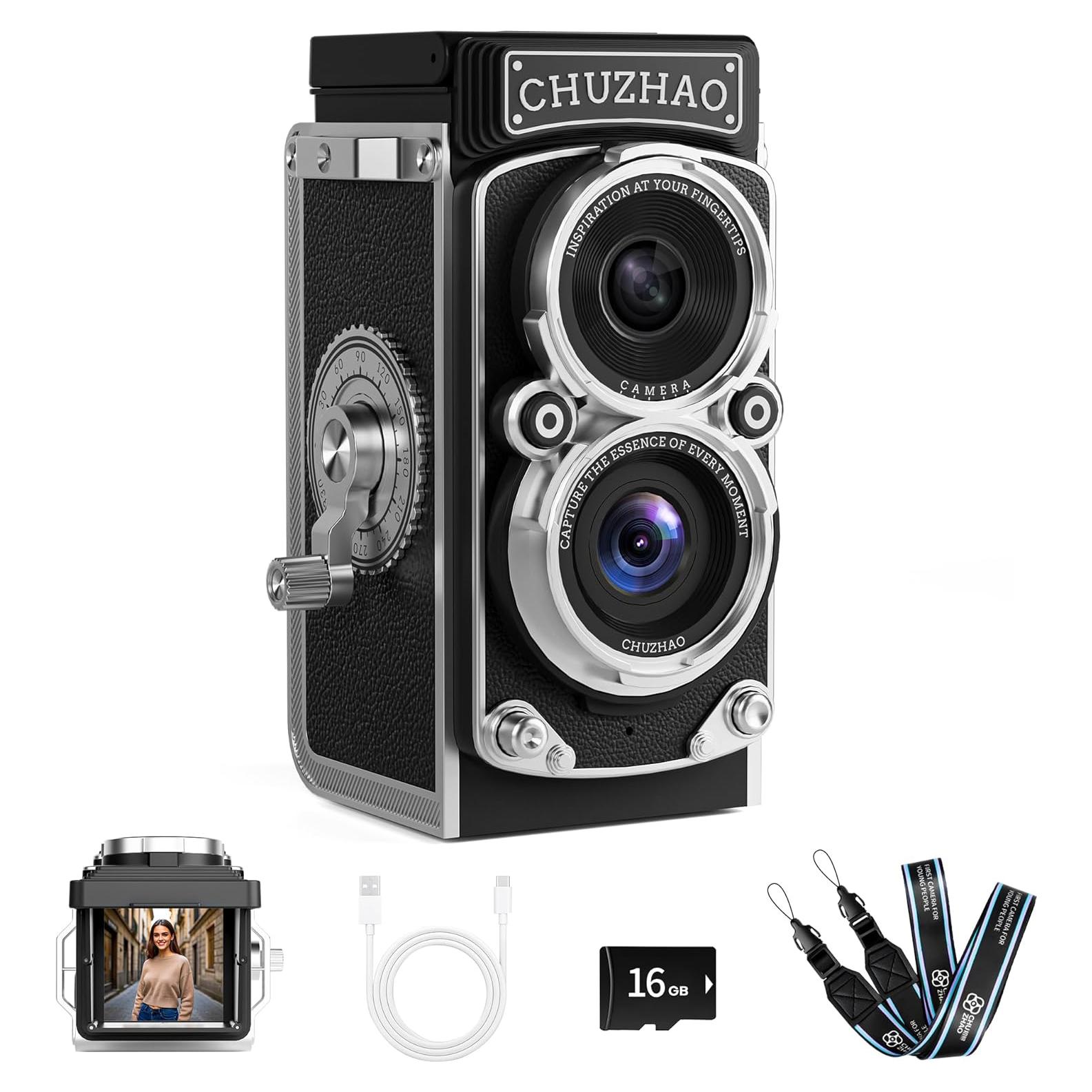 Cámara Digital Retro TLR NOWIFICAM Mini 12MP HD 1080P