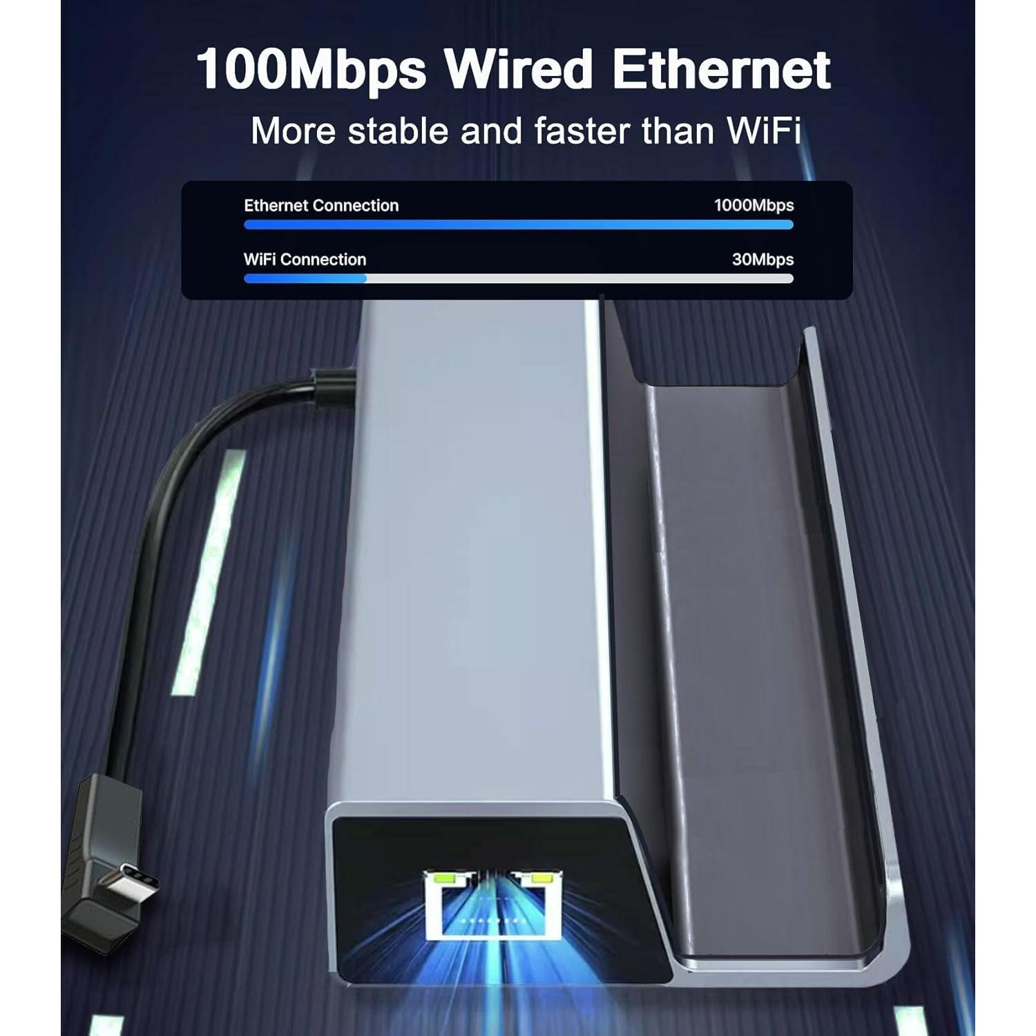 Dock Estación Acoplamiento 6-en-1 VIENON para Steam Deck