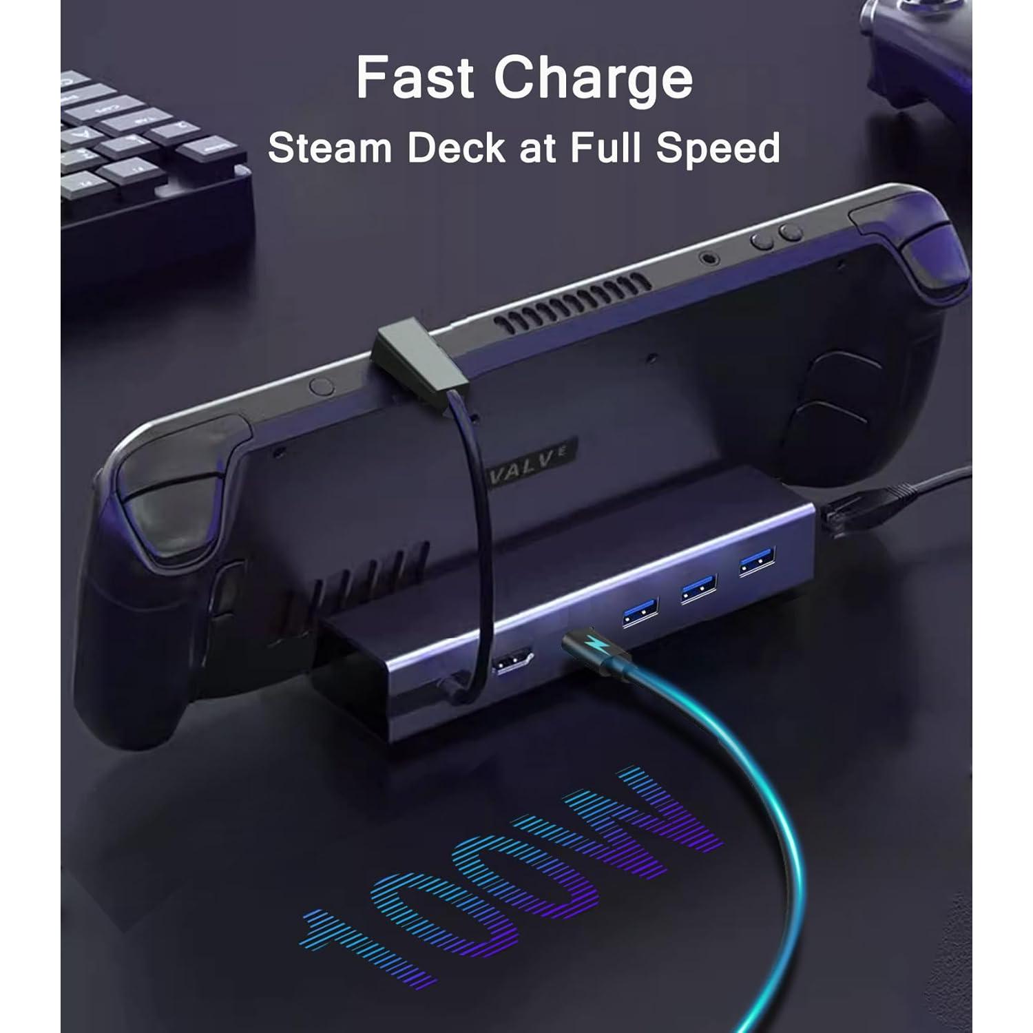 Dock Estación Acoplamiento 6-en-1 VIENON para Steam Deck