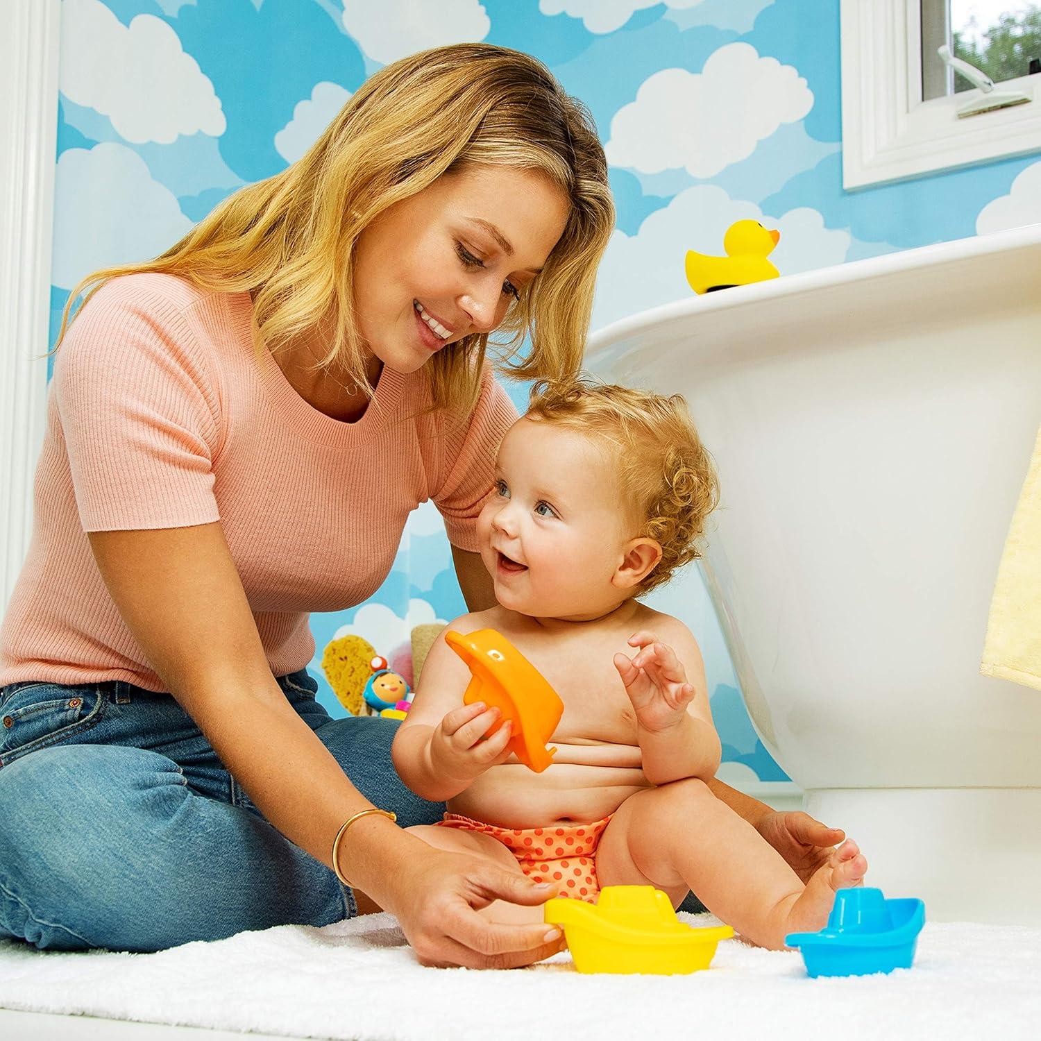 Juguete de Baño Munchkin Tren de Barcos 6 Piezas