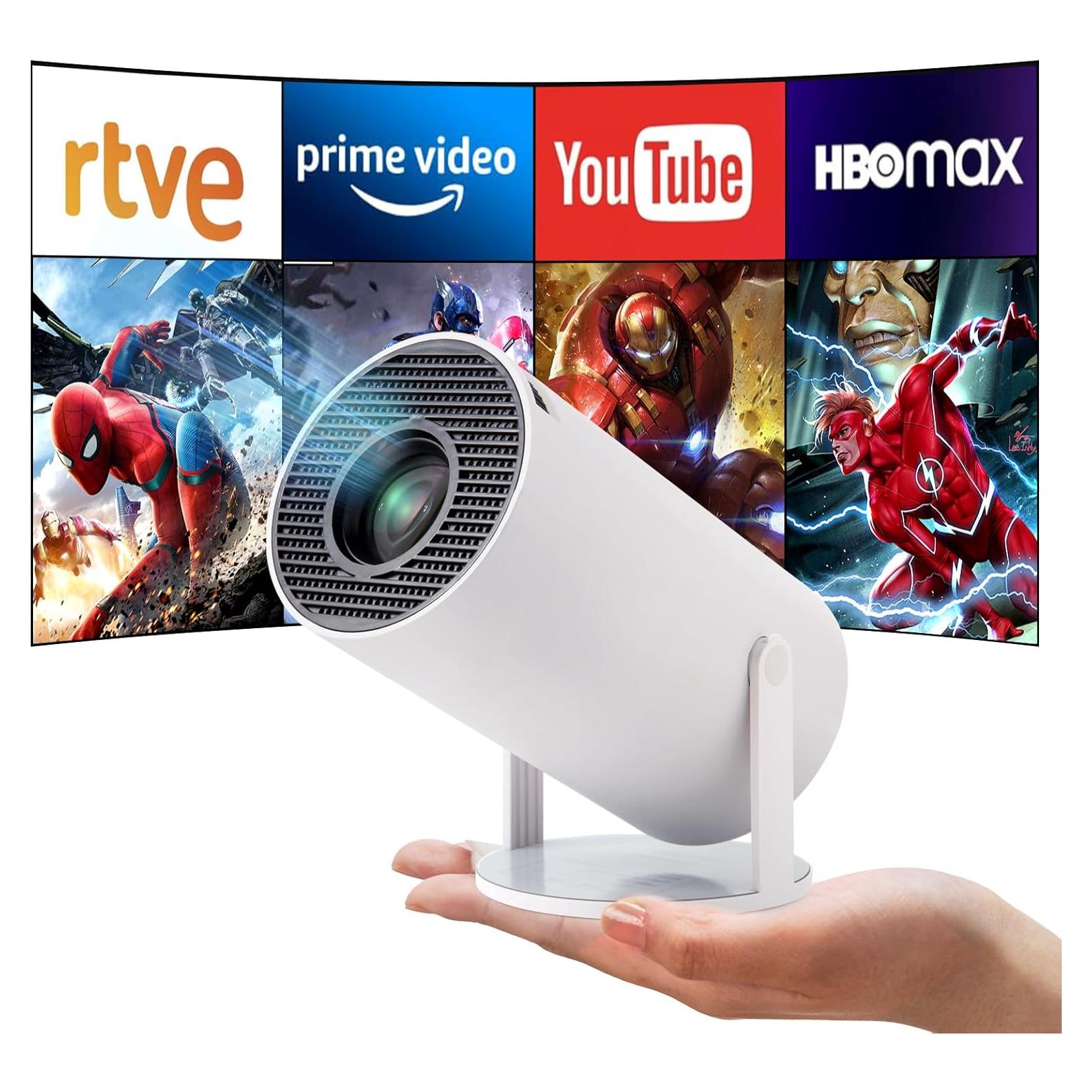 Mini Proyector Astarama 4K 200 ANSI WiFi Bluetooth 180°