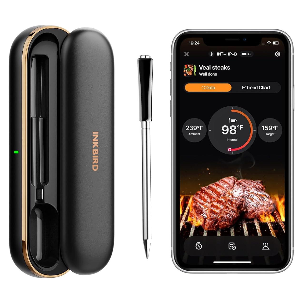 Termómetro de Carne Inalámbrico INKBIRD INT-11P-B Bluetooth