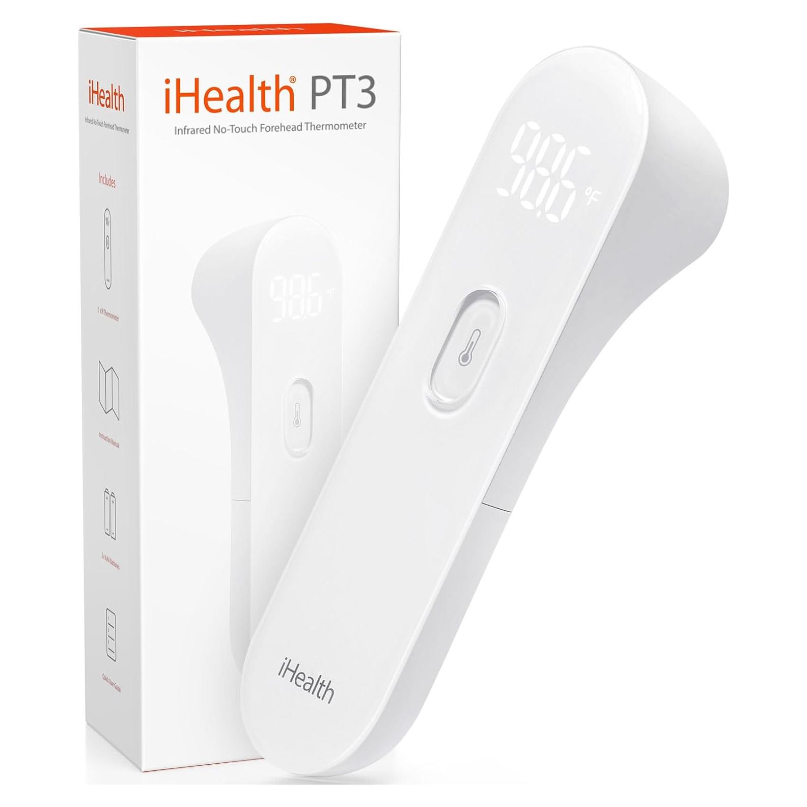 Termómetro Infrarrojo Sin Contacto iHealth PT3 para Todos