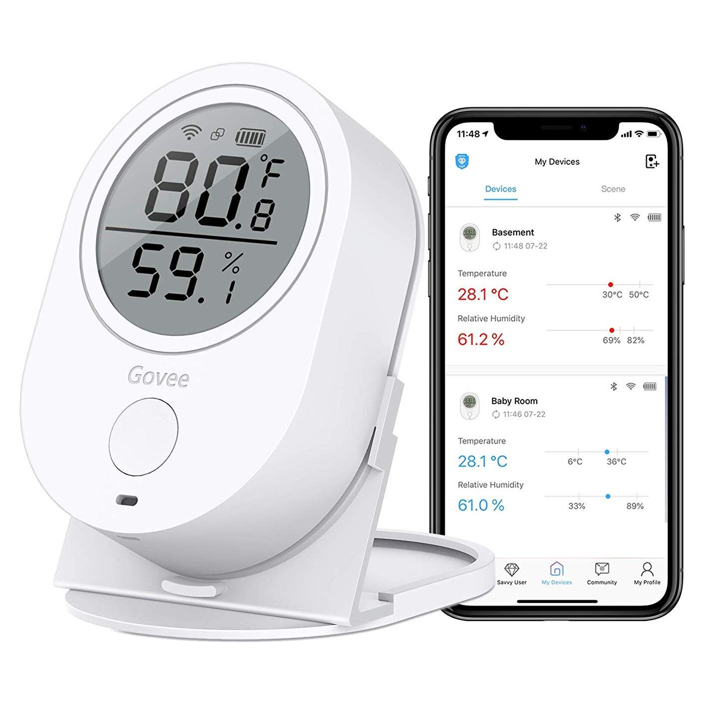 Termómetro Higrómetro WiFi Govee H5051, Sensor de Temperatura y Humedad