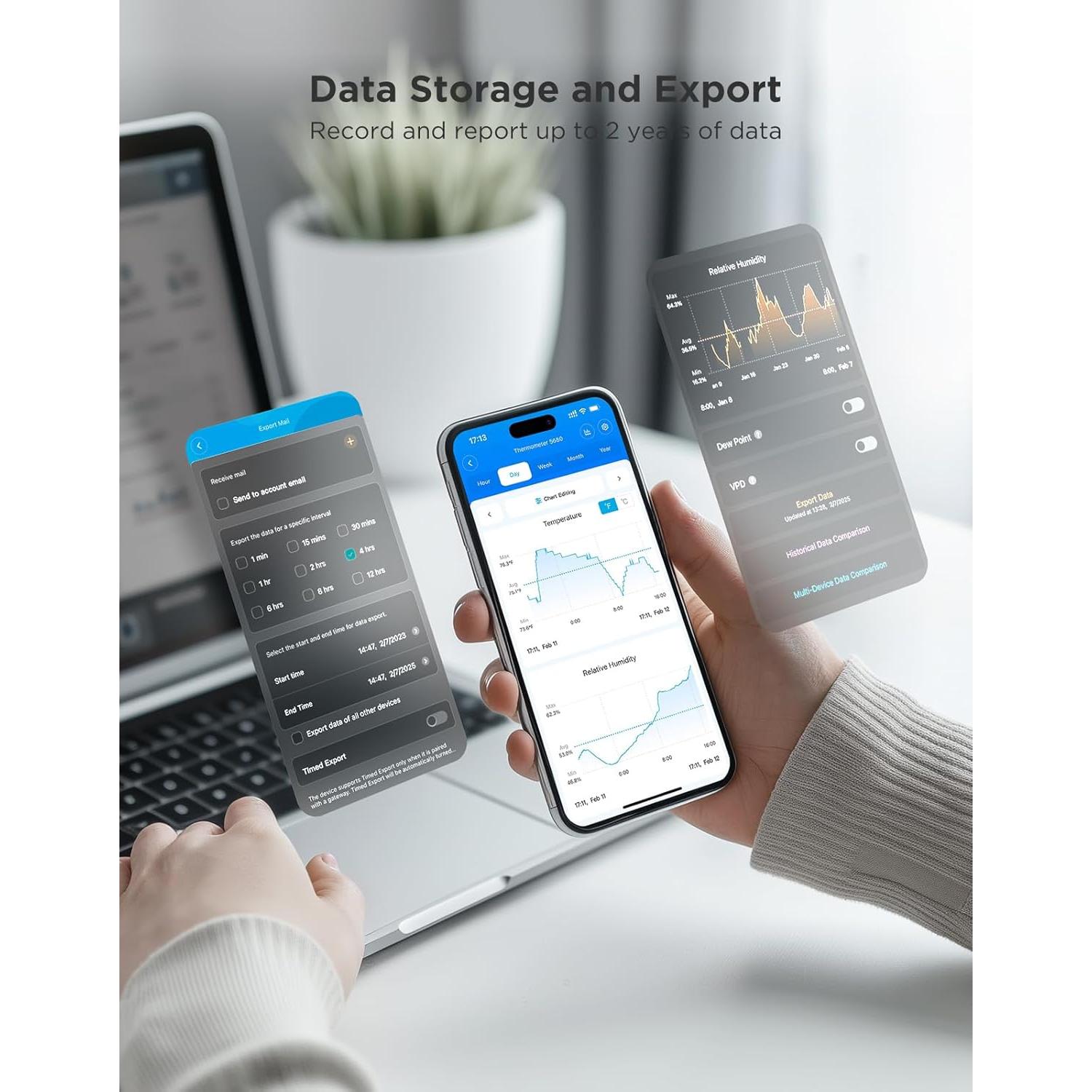 Termómetro Higrómetro Bluetooth GoveeLife H5110 Paquete de 3