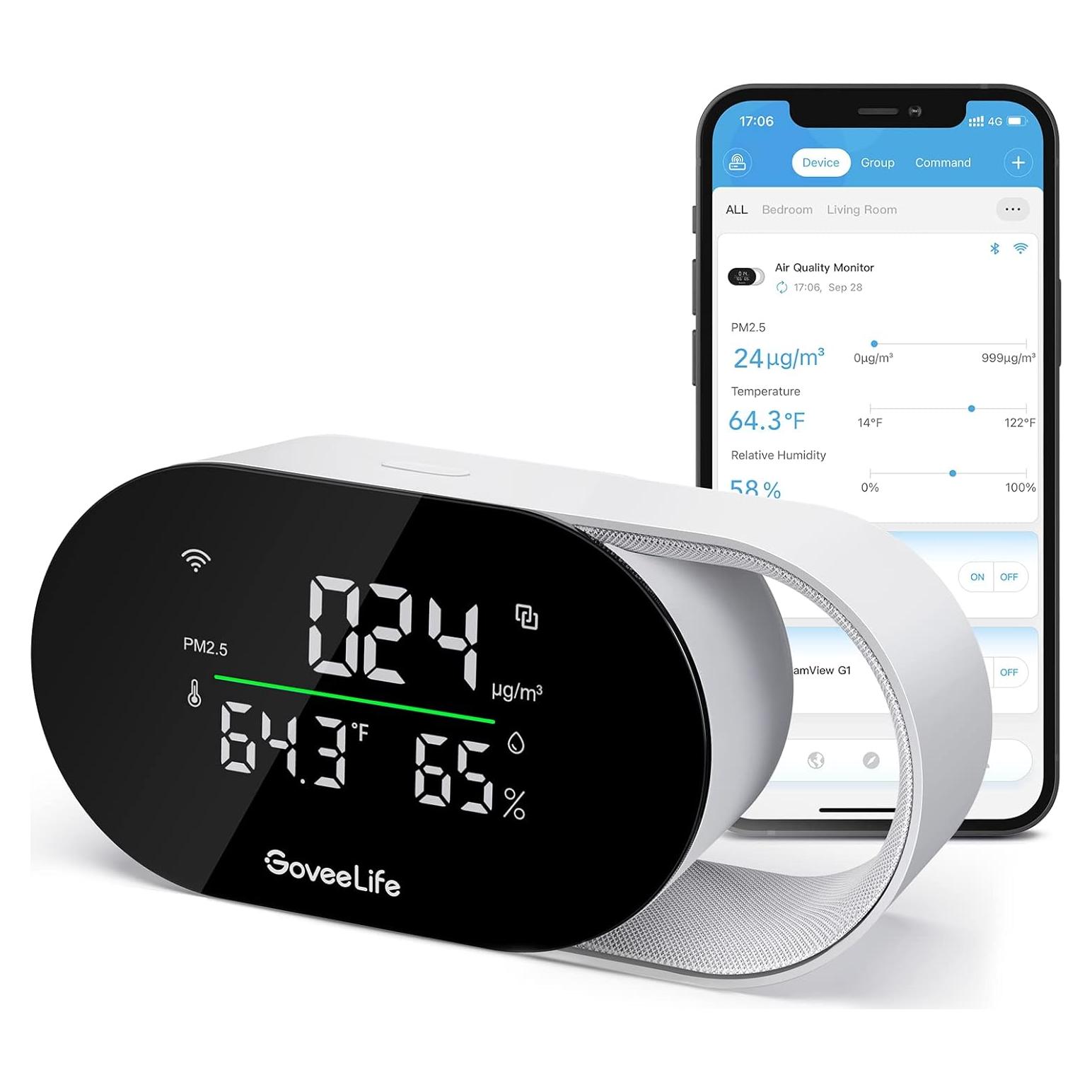 Monitor de Calidad del Aire GoveeLife H5106 con WiFi y PM2.5