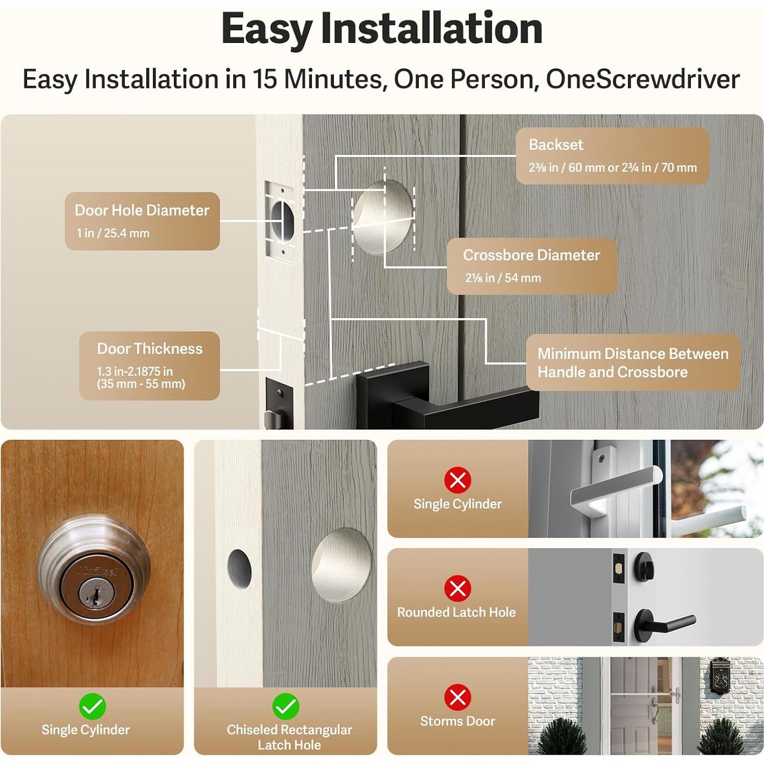Cerradura Inteligente Lockin Veno Plus con Cámara 2K y Huellas
