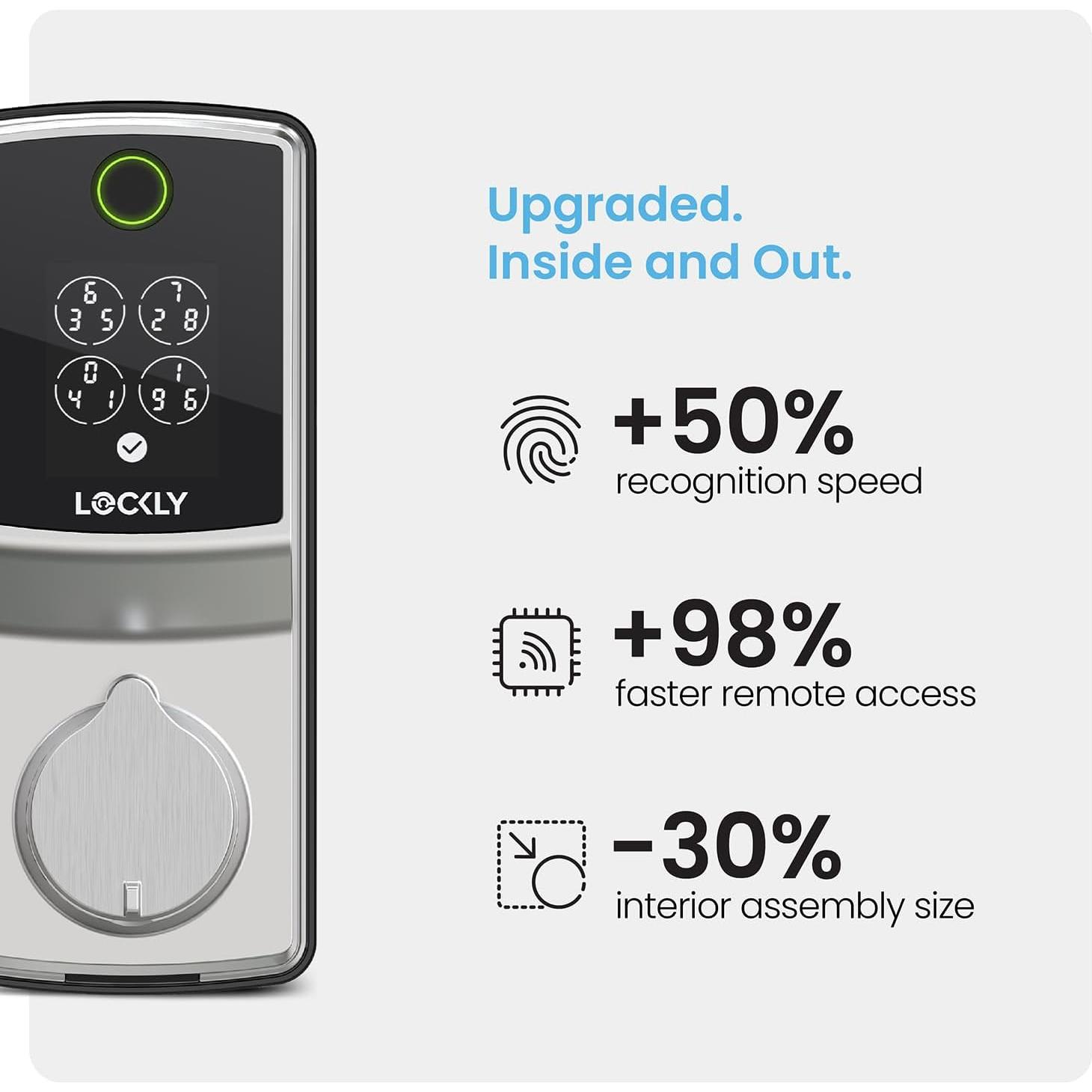 Cerradura Inteligente Lockly Secure Pro Wi-Fi Huella Dactilar