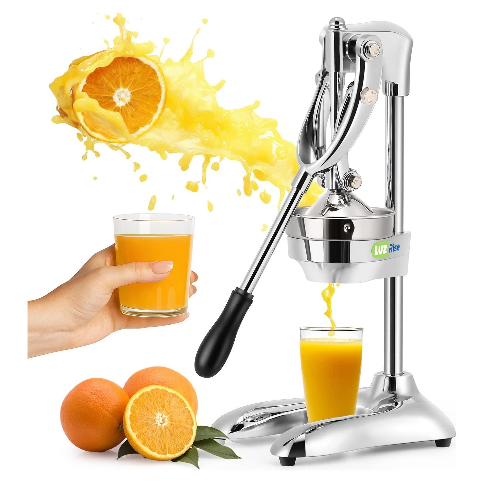 Exprimidor Manual Luzrise de Acero Inoxidable 0.5L para Cítricos