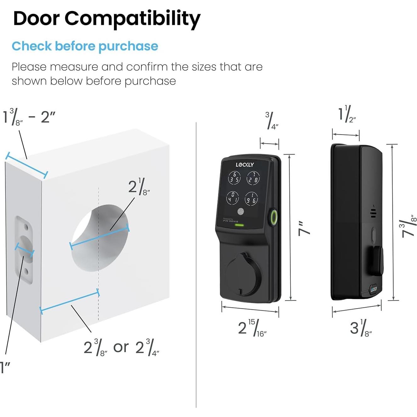 Cerradura Inteligente Lockly Secure Plus Biométrica 3D