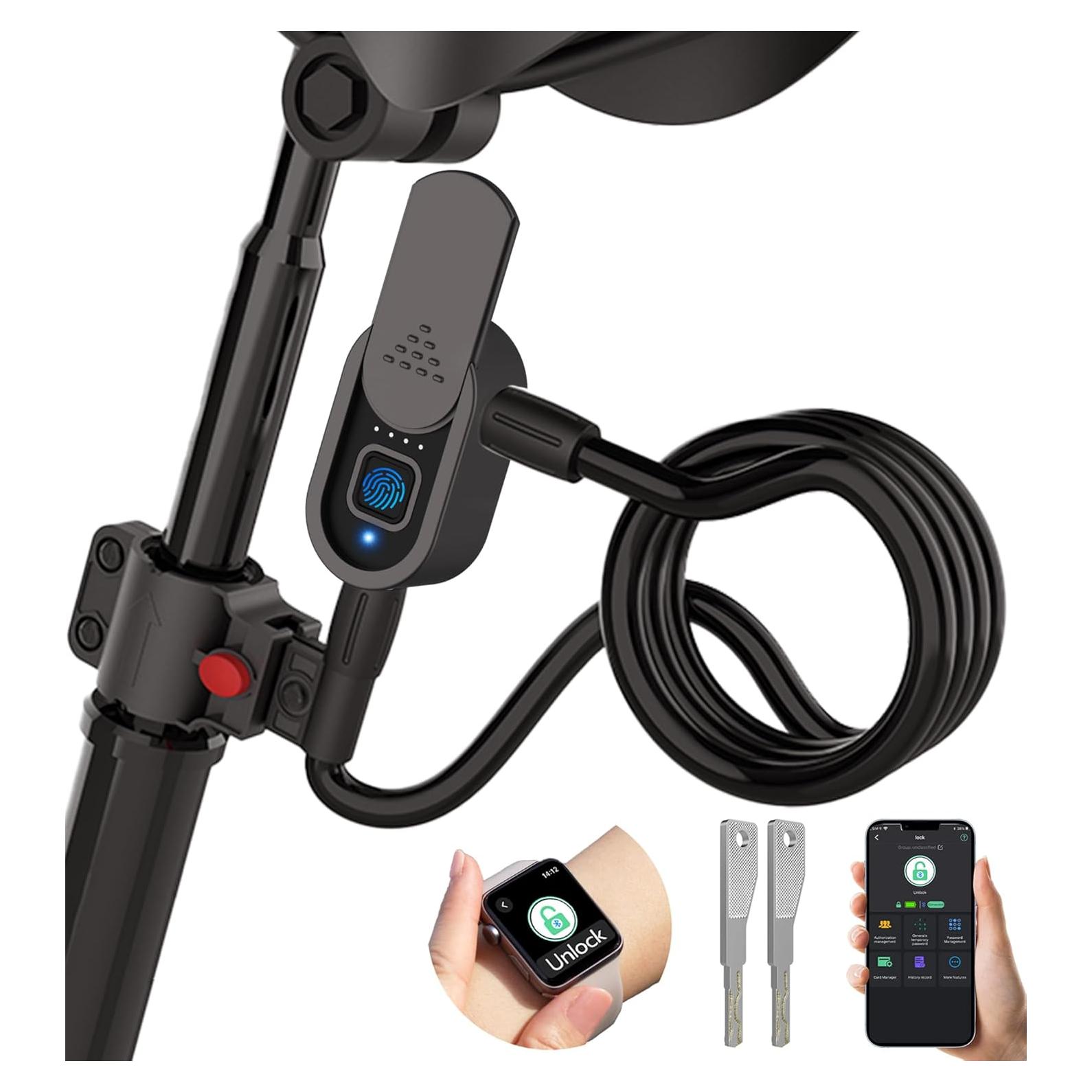 Candado de Bicicleta Inteligente Anweller C8BF Bluetooth