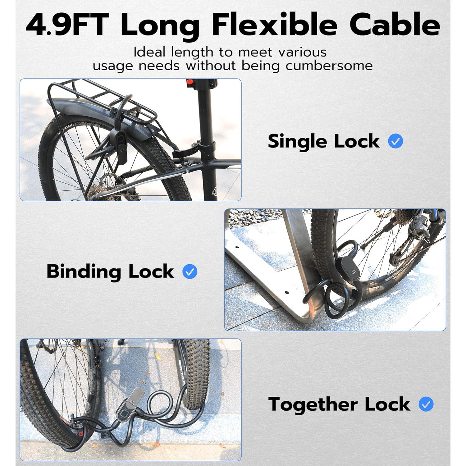 Candado de Bicicleta Inteligente Anweller C8BF Bluetooth