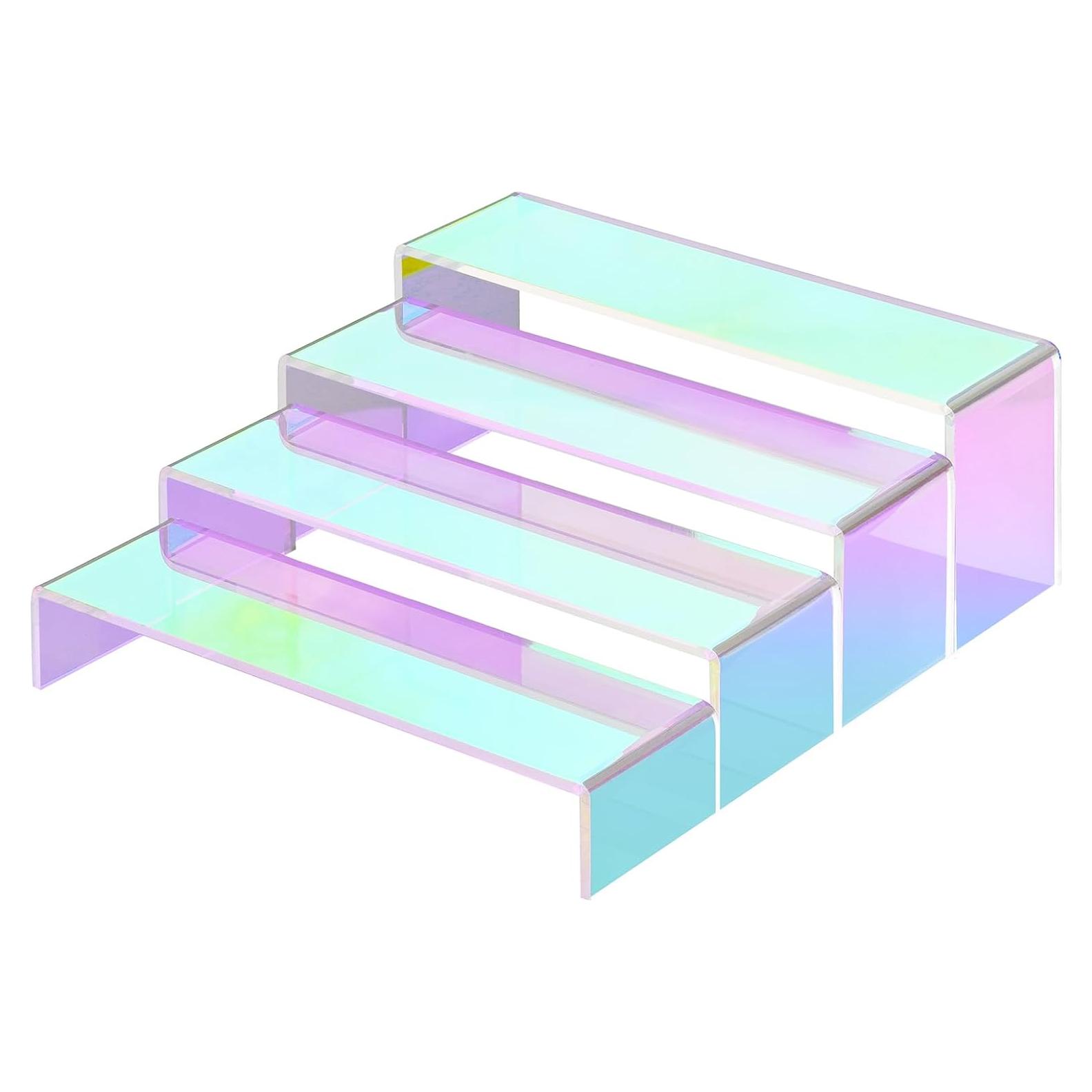 Soporte Acrílico Iridiscente NiHome 4 Niveles 27.94 cm