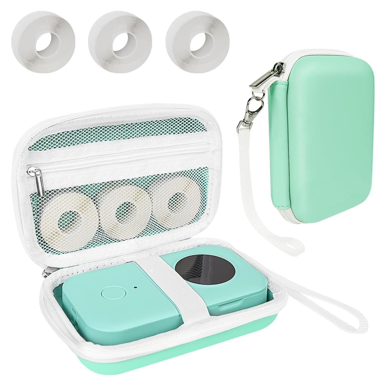 Funda Verde para Impresoras de Etiquetas Teyomi D30 D35 P21 D110