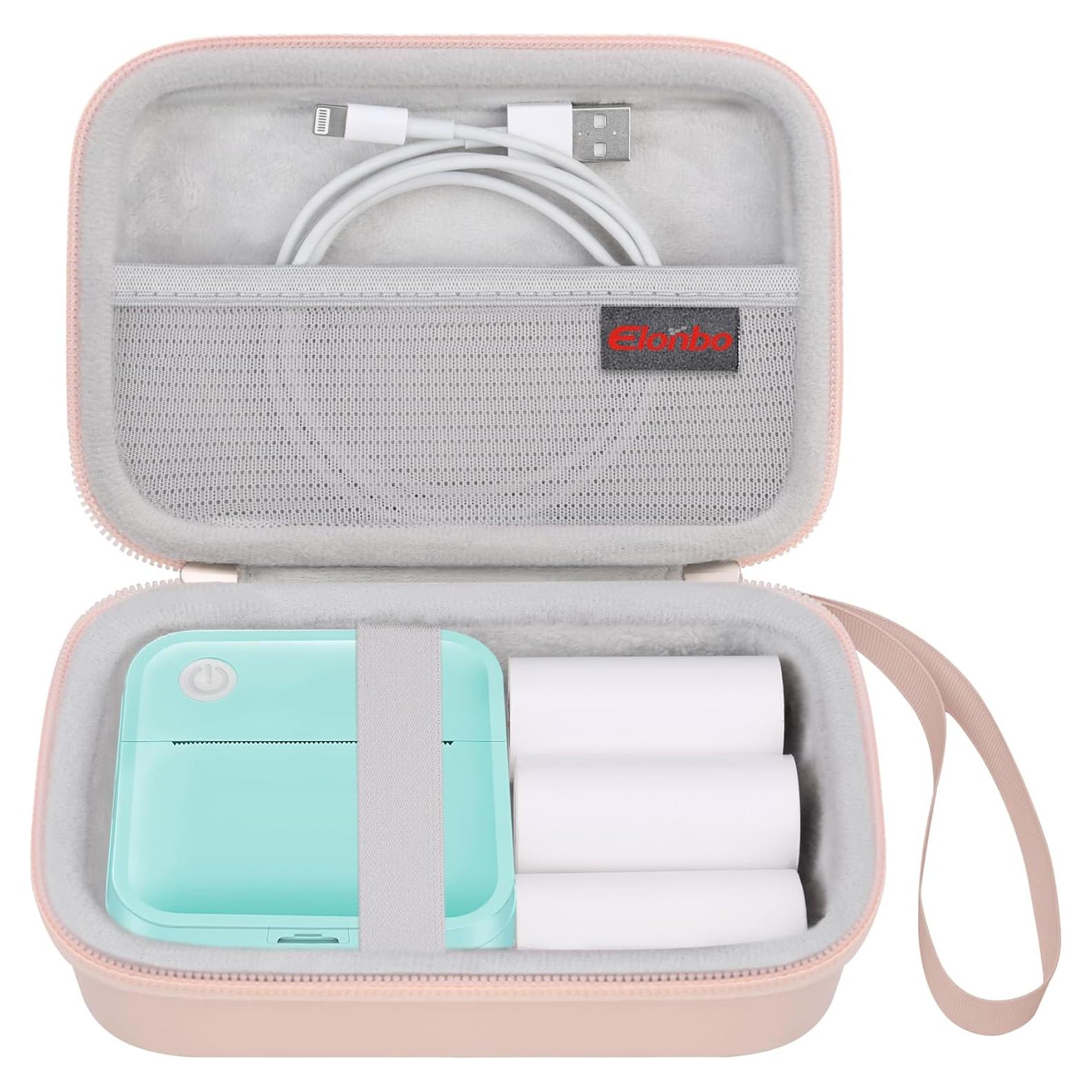 Funda de Transporte Elonbo para Impresora Etiquetas INVISEN Rosa