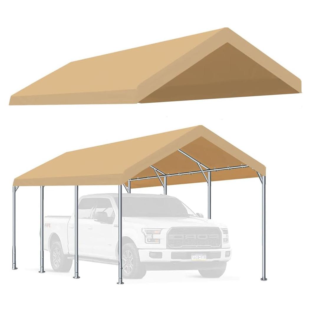 Toldo de Reemplazo Beige Genérico 3x6m para Carport
