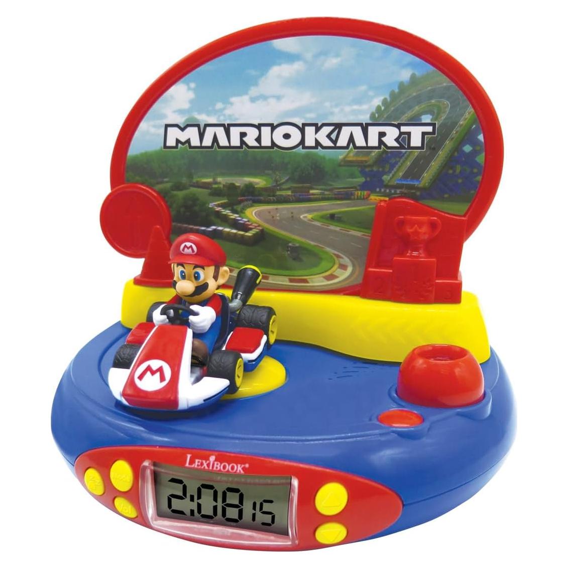 Reloj Proyector LEXiBOOK Mario Kart Luz Nocturna RP500NI