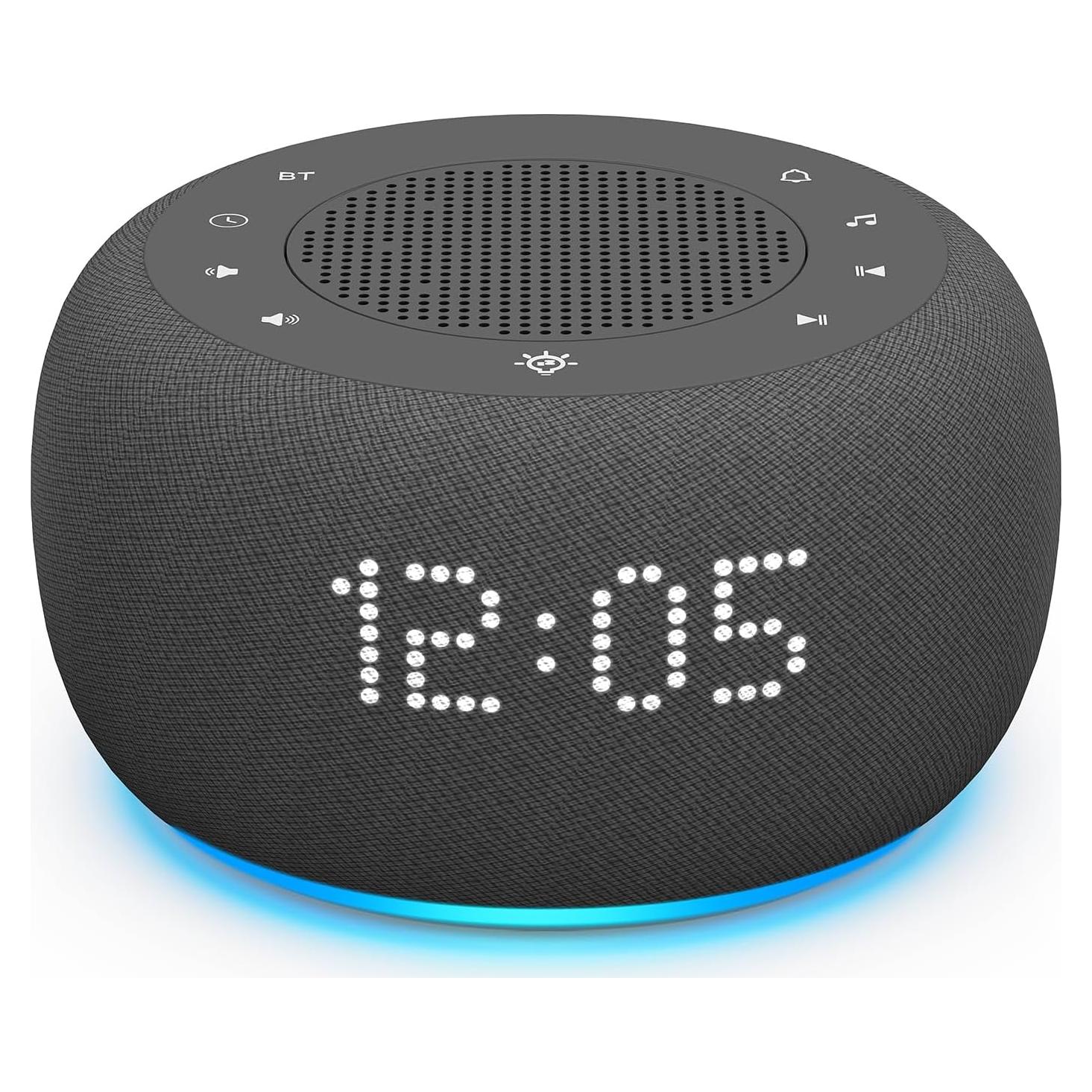 Máquina de Sonido Buffbee Pro 2da Gen - Reloj Despertador y Altavoz Bluetooth Portátil