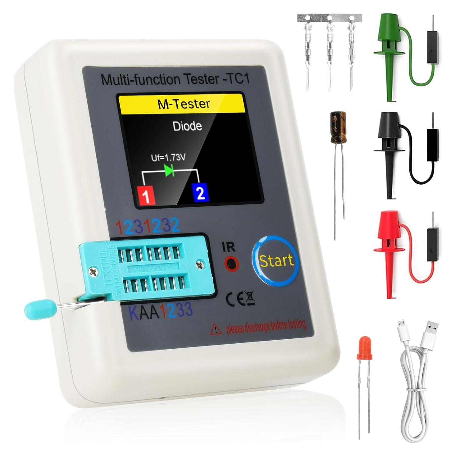 Probador de Transistores FORIOT LCR-TC1 Multifuncional