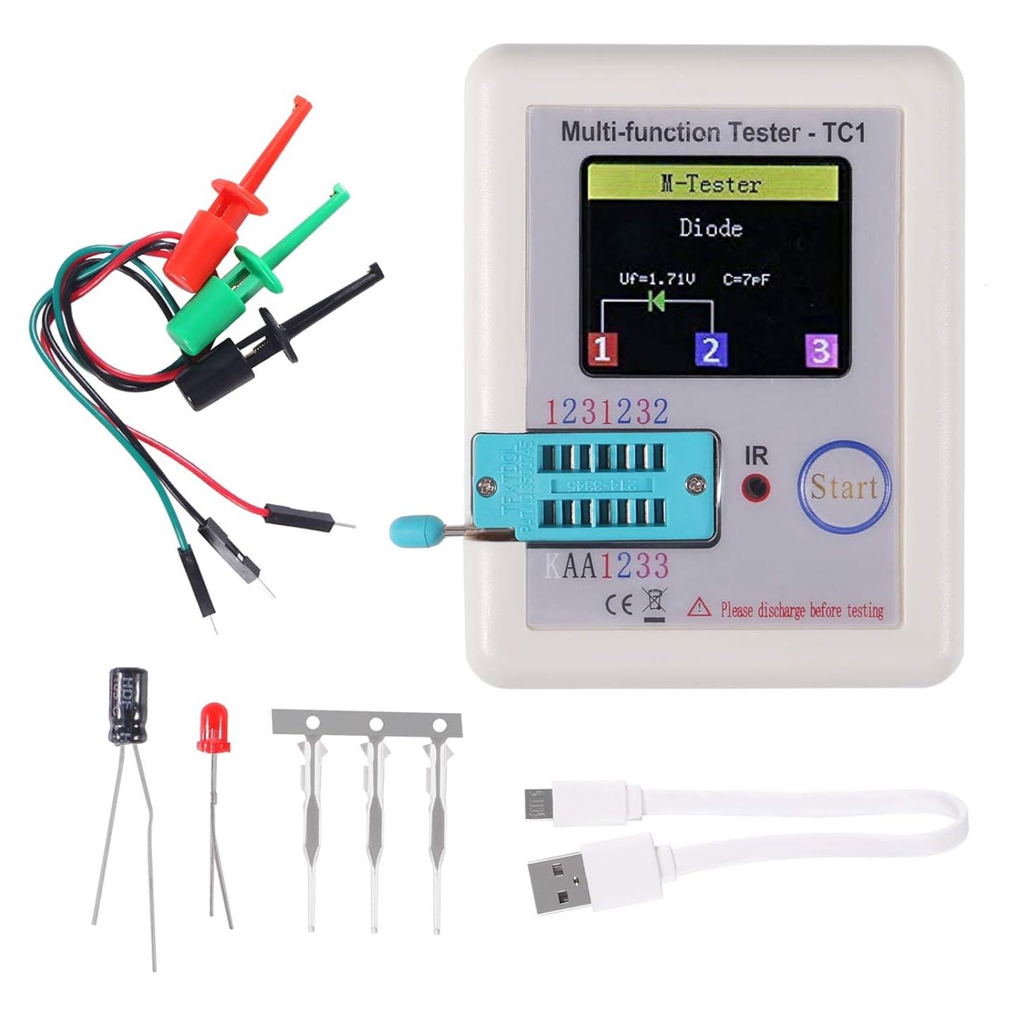 Probador Multifuncional LCR-TC1 ACEIRMC Pantalla TFT 1.8"