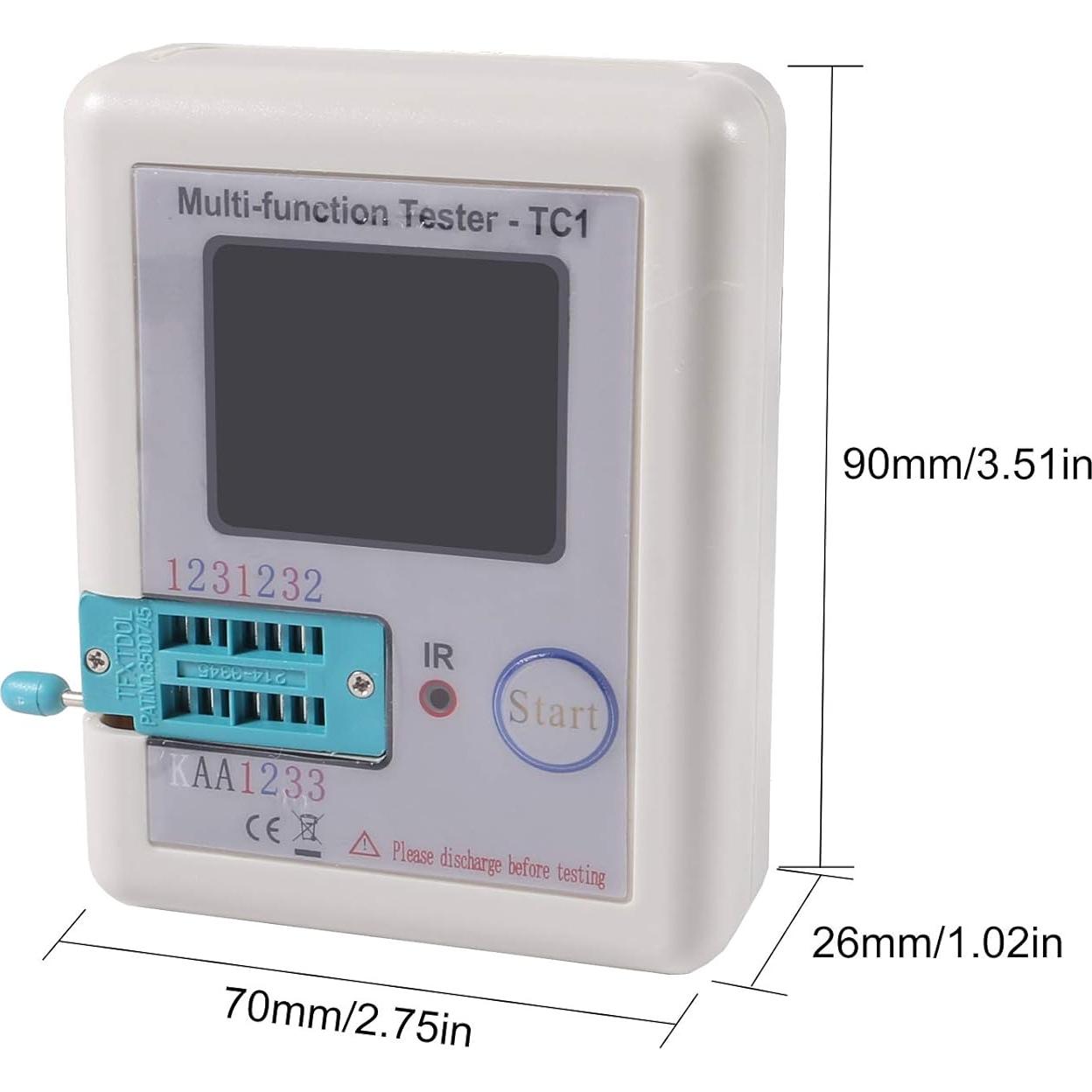 Probador Multifuncional LCR-TC1 ACEIRMC Pantalla TFT 1.8"