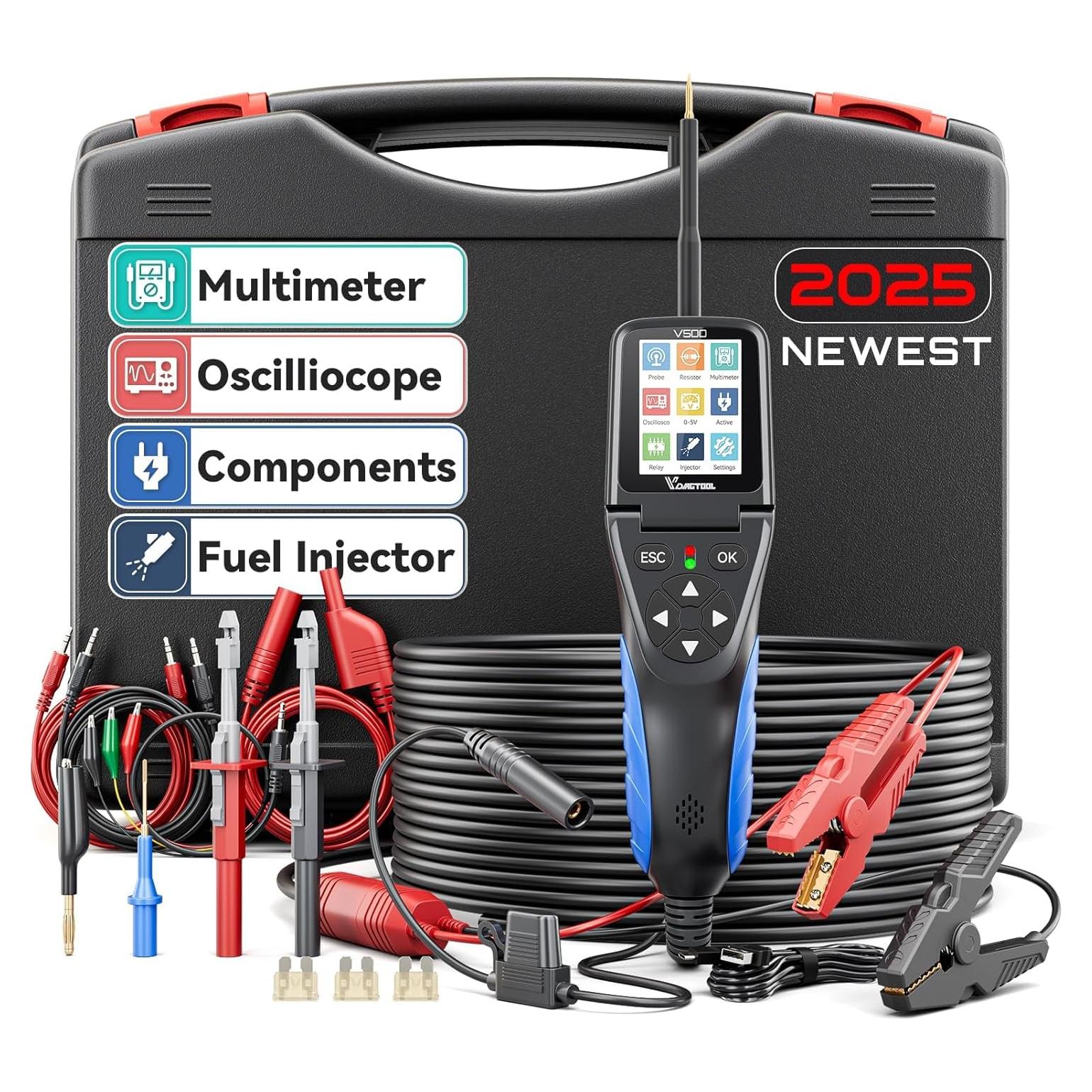 VDIAGTOOL V500 Kit Probador Circuito Eléctrico Automotriz 9-30V