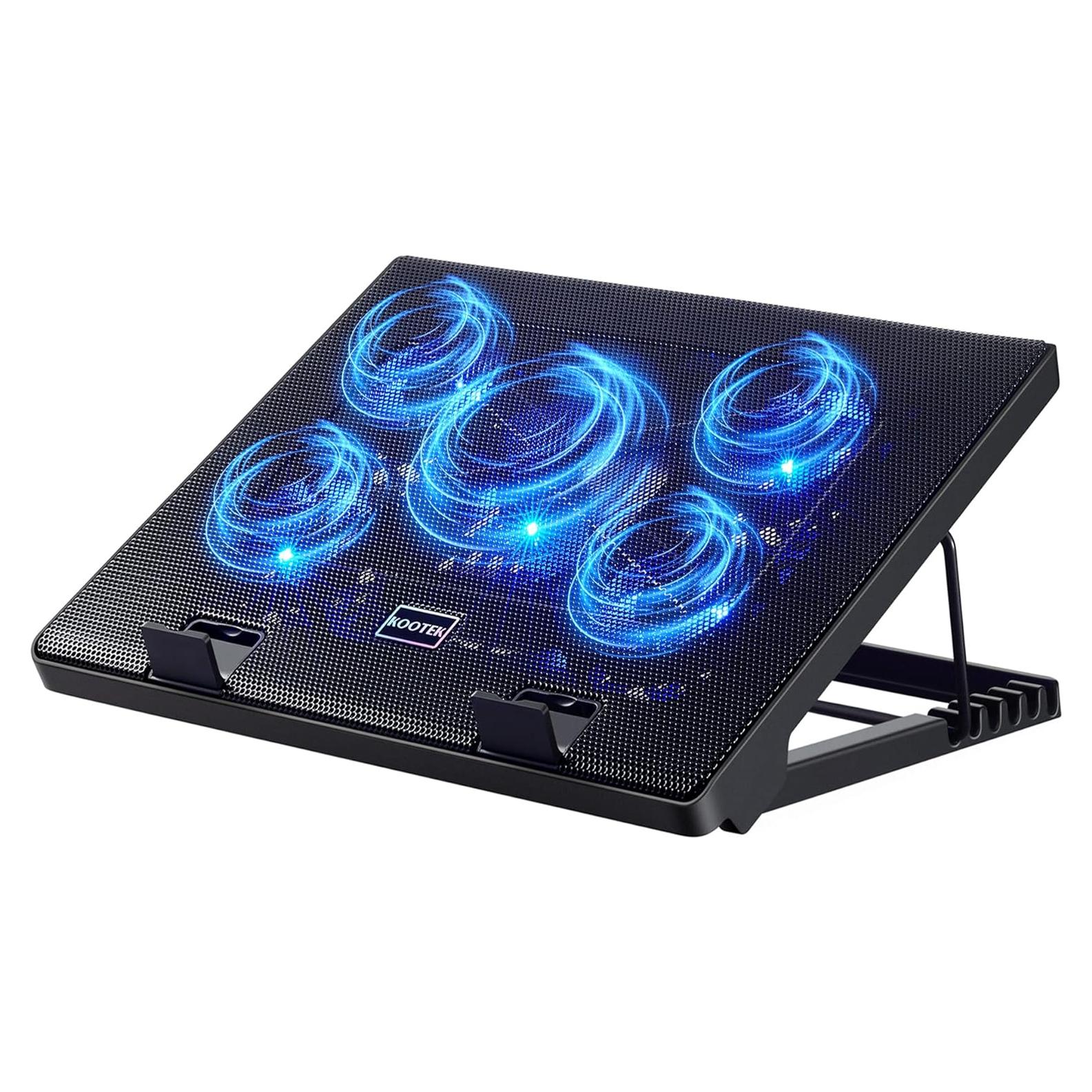 Base de Enfriamiento Kootek para Laptop 12-17" 5 Ventiladores