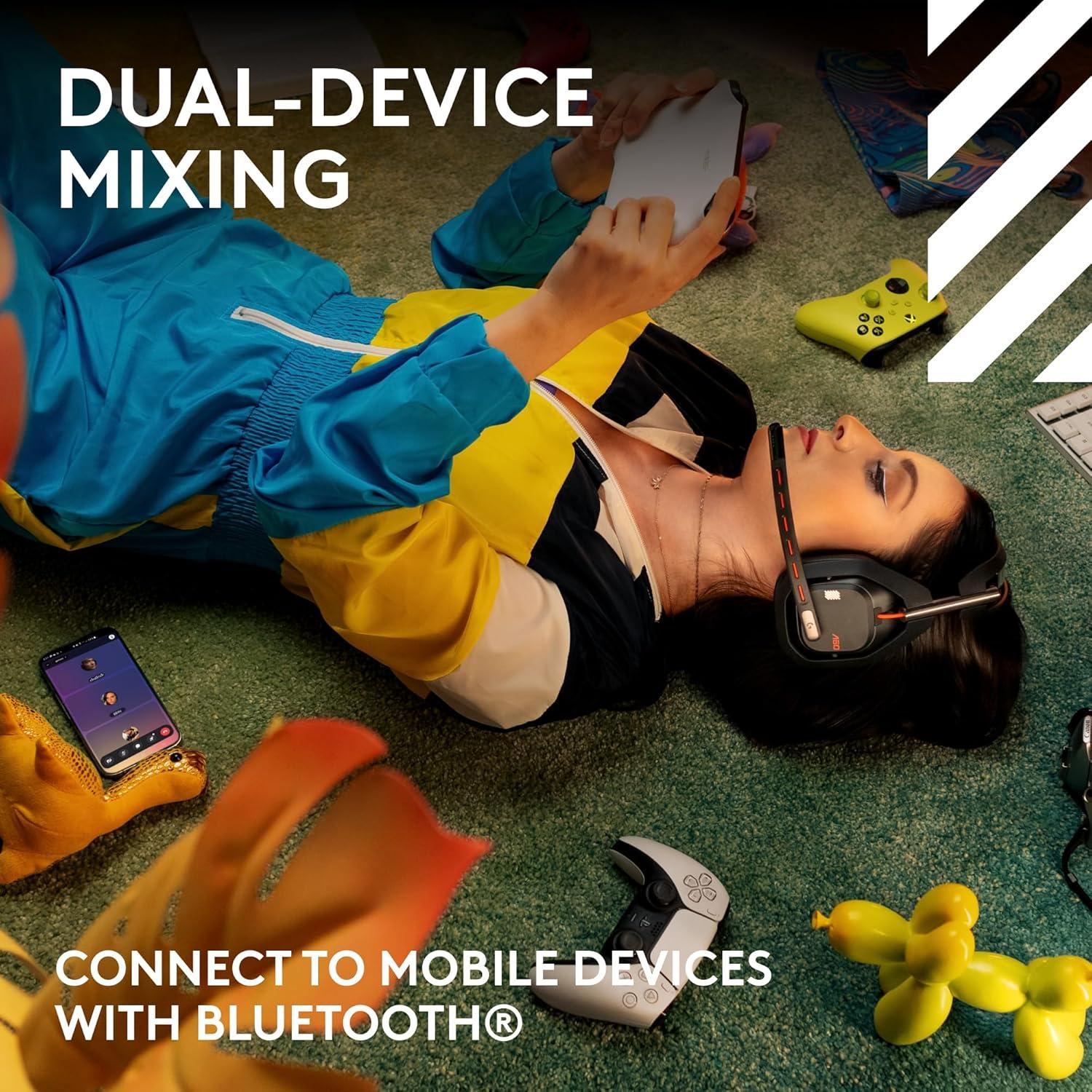 Auriculares Inalámbricos Logitech A50 + Estación Base - Negro