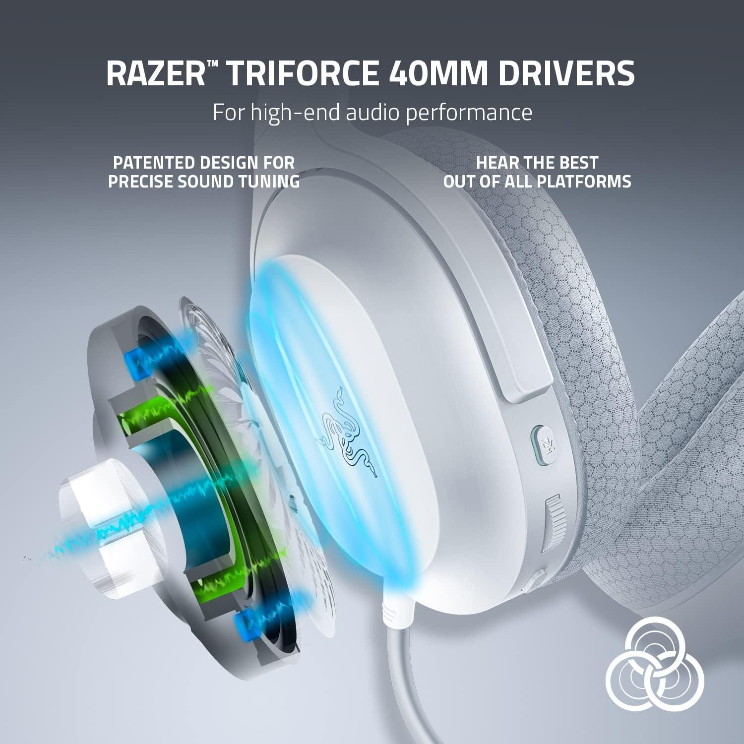 Auriculares Inalámbricos Razer Barracuda X - 50 Horas - Blanco