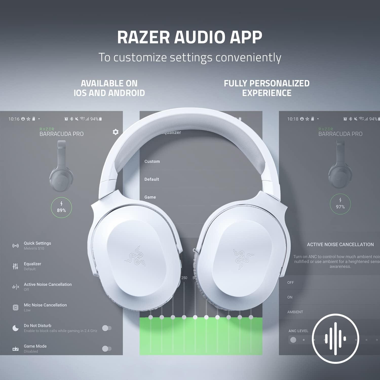 Auriculares Inalámbricos Razer Barracuda X - 50 Horas - Blanco