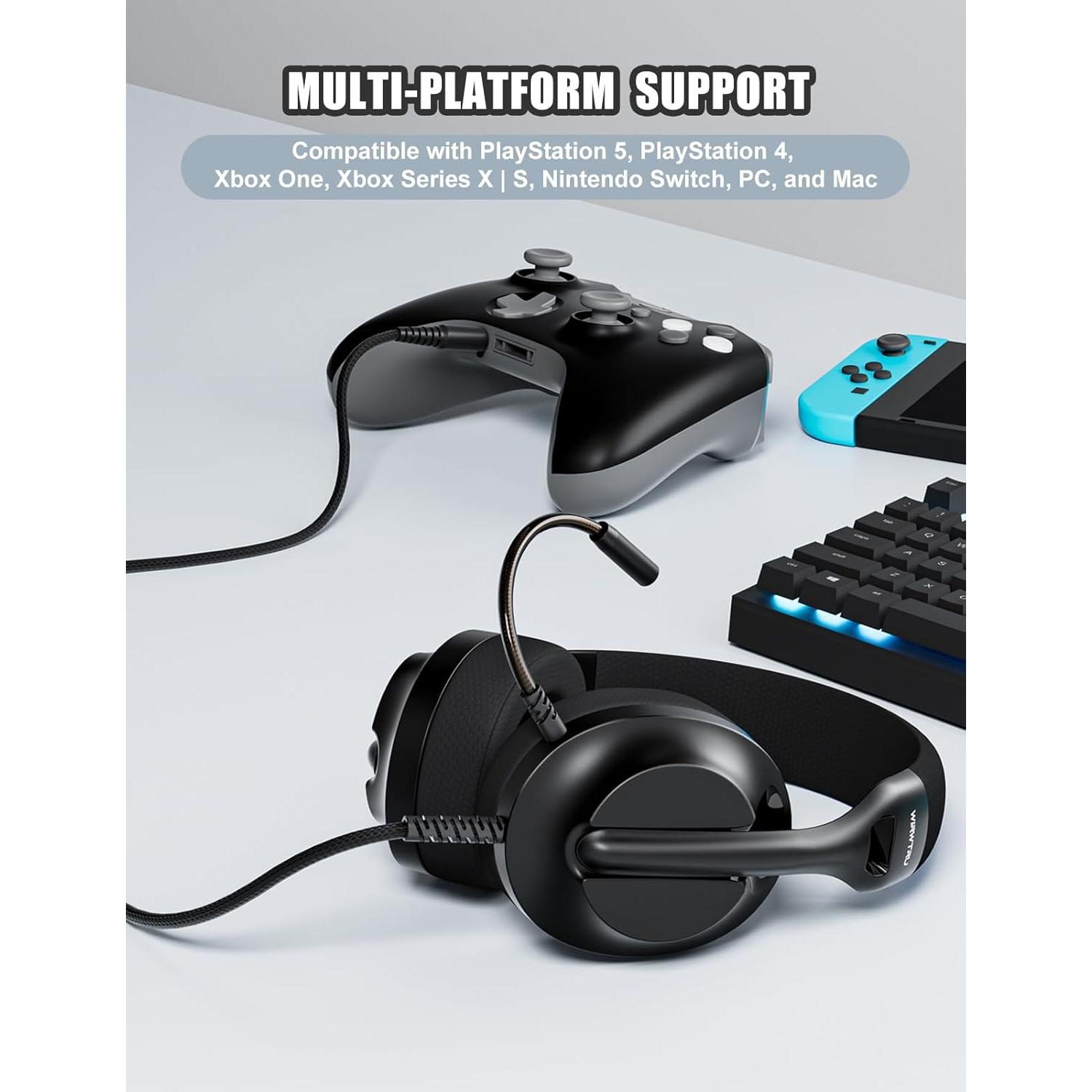 Auriculares Gaming S30 WIRWTRU con Micrófono Cancelación Ruido