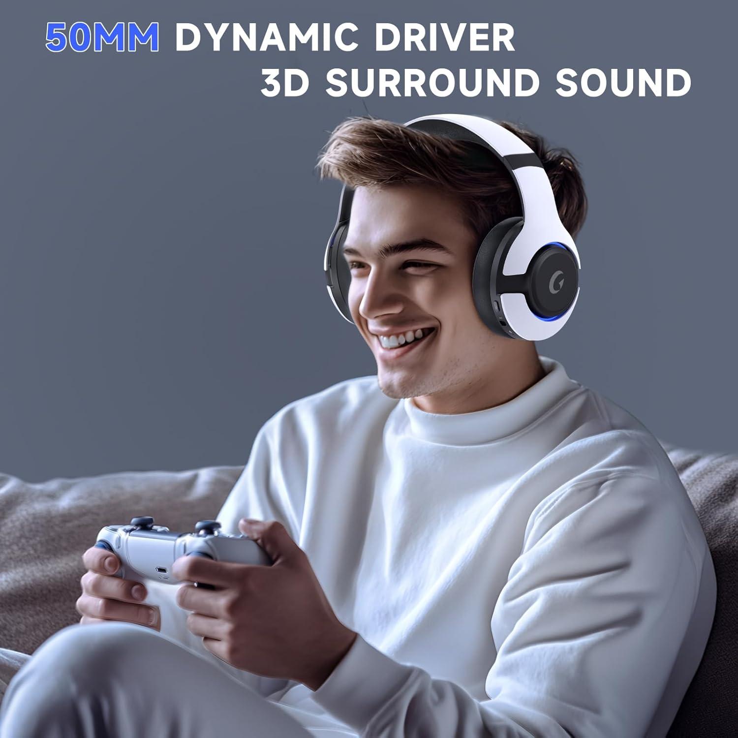 Auriculares Gaming Inalámbricos Gtheos Captain 370 45H RGB