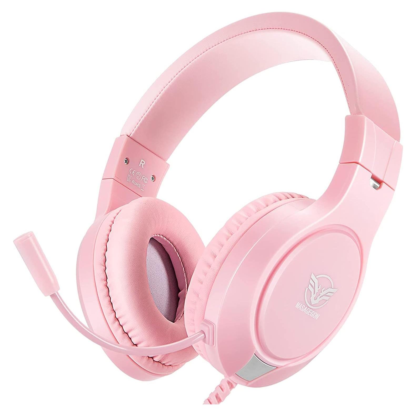 Auriculares Gaming Rosa MASACEGON H-10 Sonido Surround 3.5mm